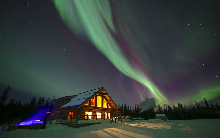 Aurora Boreal em Yukon com Vancouver