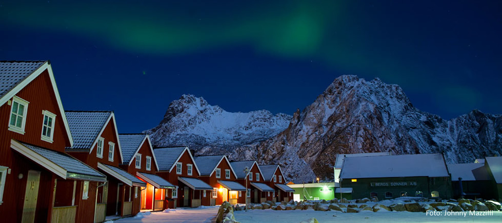 Ilhas Lofoten para observação da Aurora Boreal